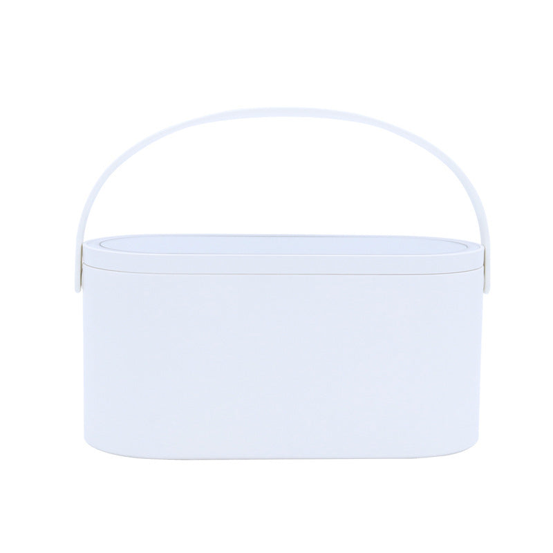 Mini Portable LED Makeup Mirror with Night Light and Rechargeable Battery