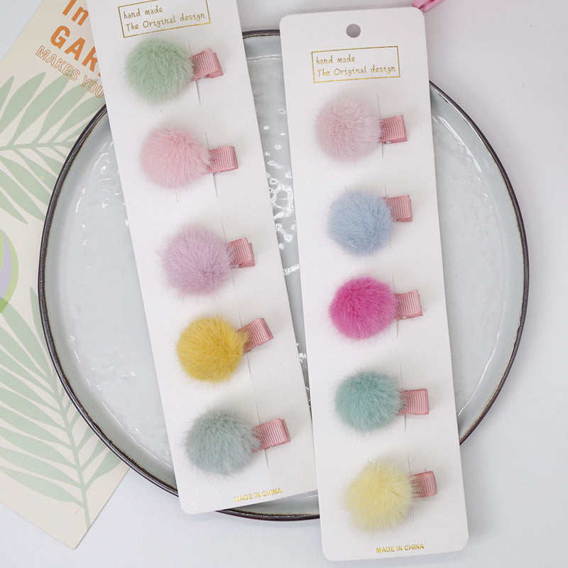 Children's Hairpin Candy Color Mini Princess Hair Accessory - Korean Style Hair Clip & Clamp