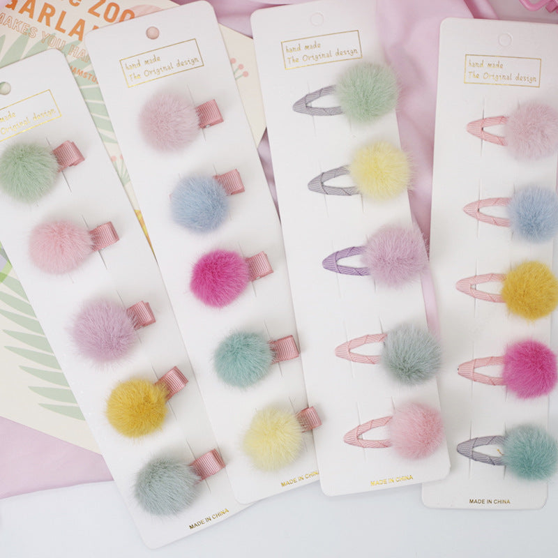 Children's Hairpin Candy Color Mini Princess Hair Accessory - Korean Style Hair Clip & Clamp