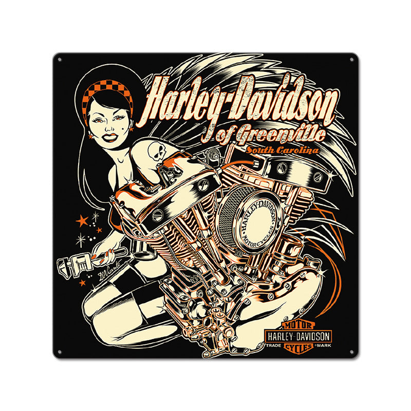Retro Piston Iron Wall Art - Custom Coffee Shop Home Decor