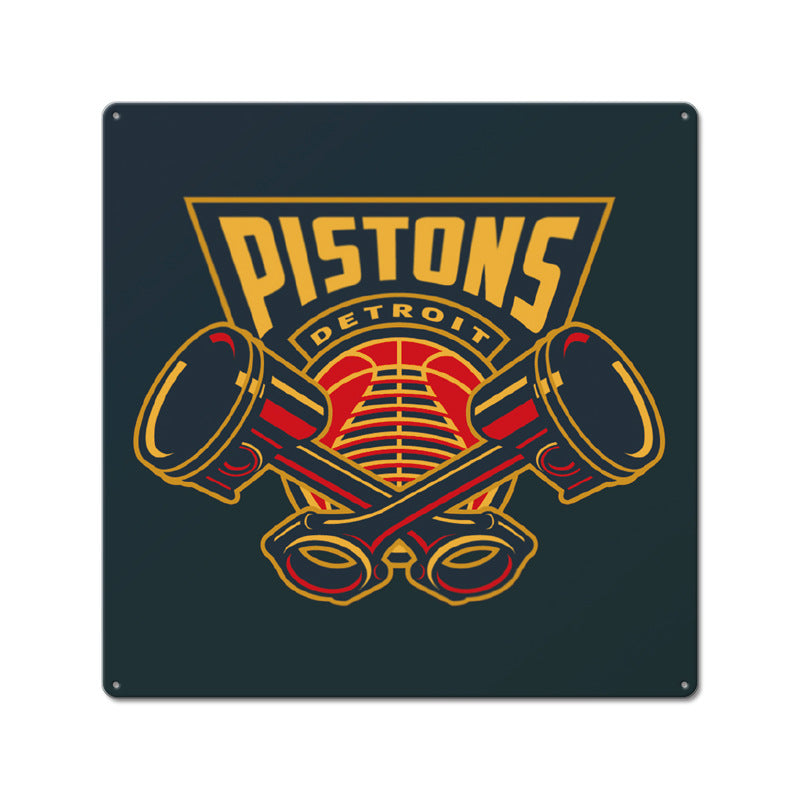 Retro Piston Iron Wall Art - Custom Coffee Shop Home Decor