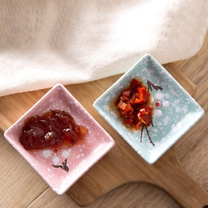 Ceramic Dipping Sauce Dish Set - Snack, Sushi, Flavor Tray Kitchen Tableware