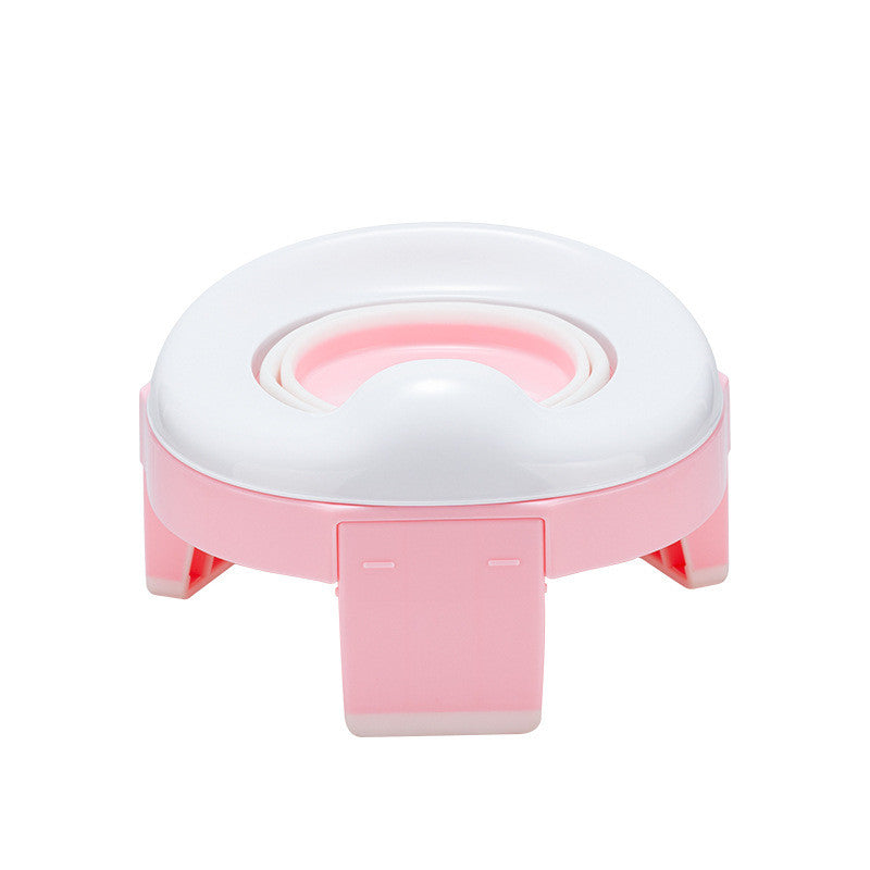 Portable In-Vehicle Travel Toilet with Removable Washable Seat and Silicone Cushion