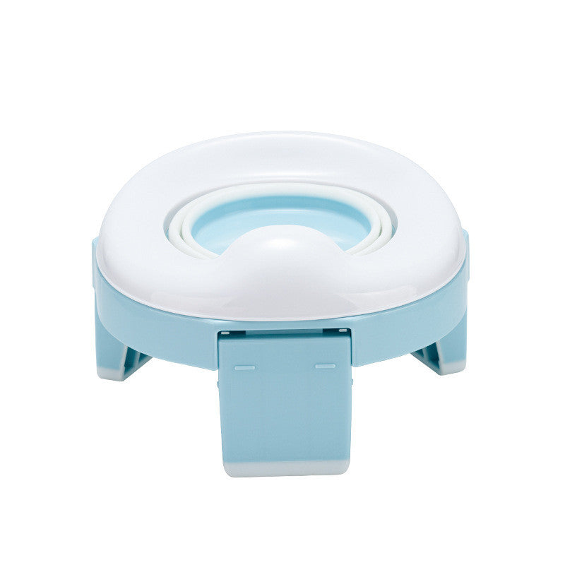 Portable In-Vehicle Travel Toilet with Removable Washable Seat and Silicone Cushion