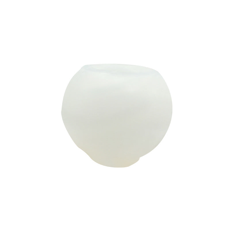 Scented Candle Silicone Mold - Irregular Shape, Yellow, 6.7cm Diameter