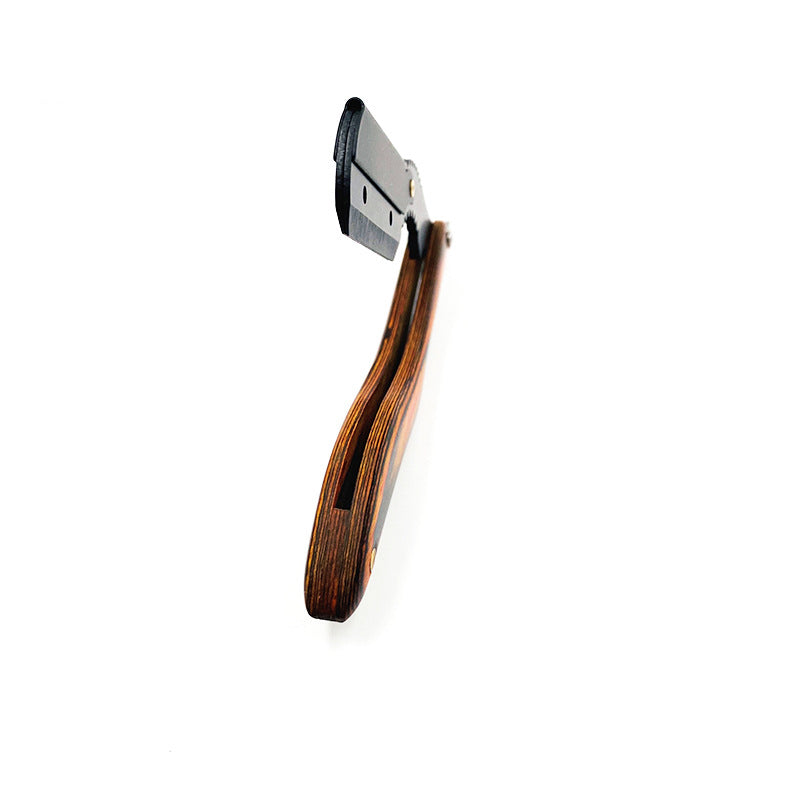 Manual Razor with Wooden Handle - Mercata Black