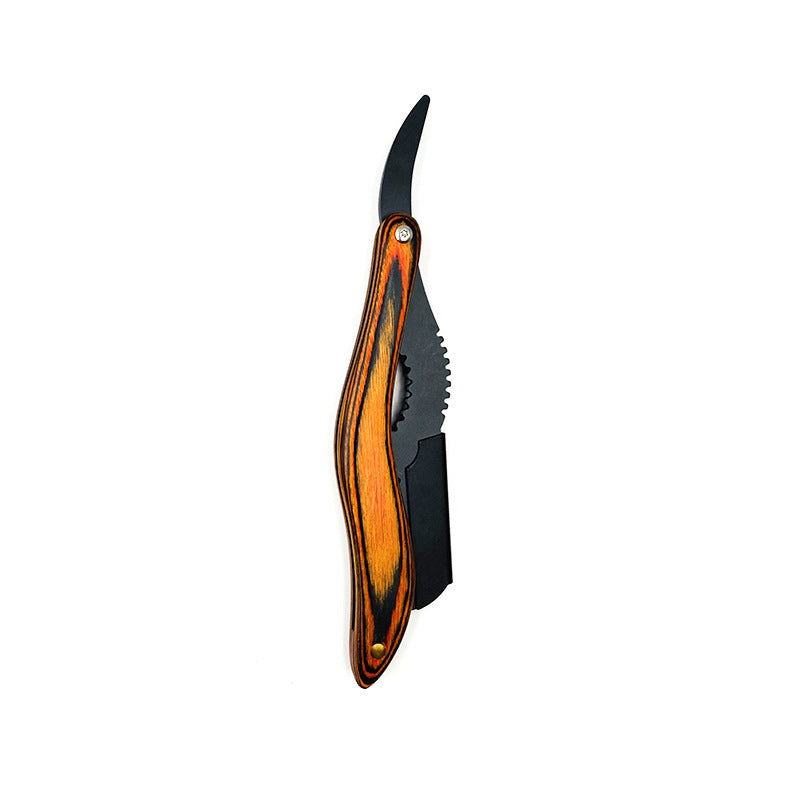 Manual Razor with Wooden Handle - Mercata Black