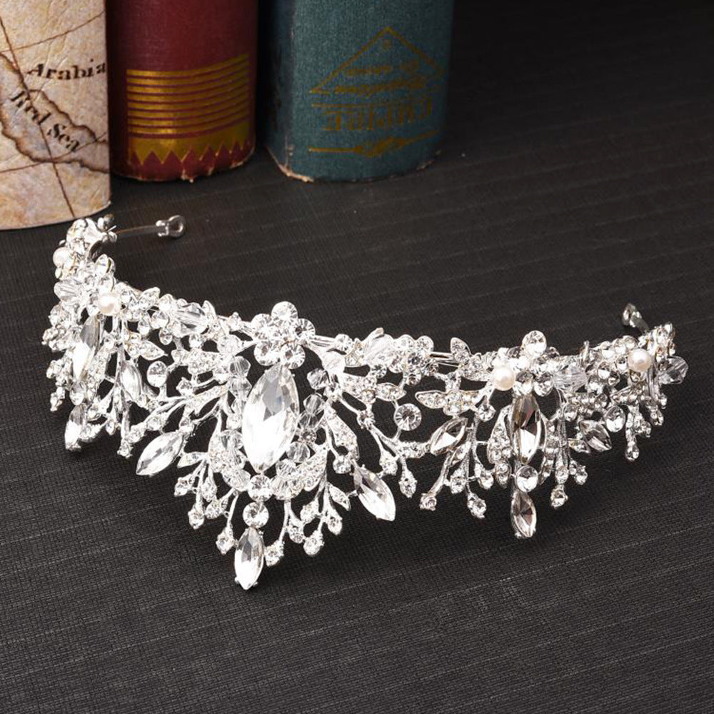 Crystal Beaded Bridal Crown Headband