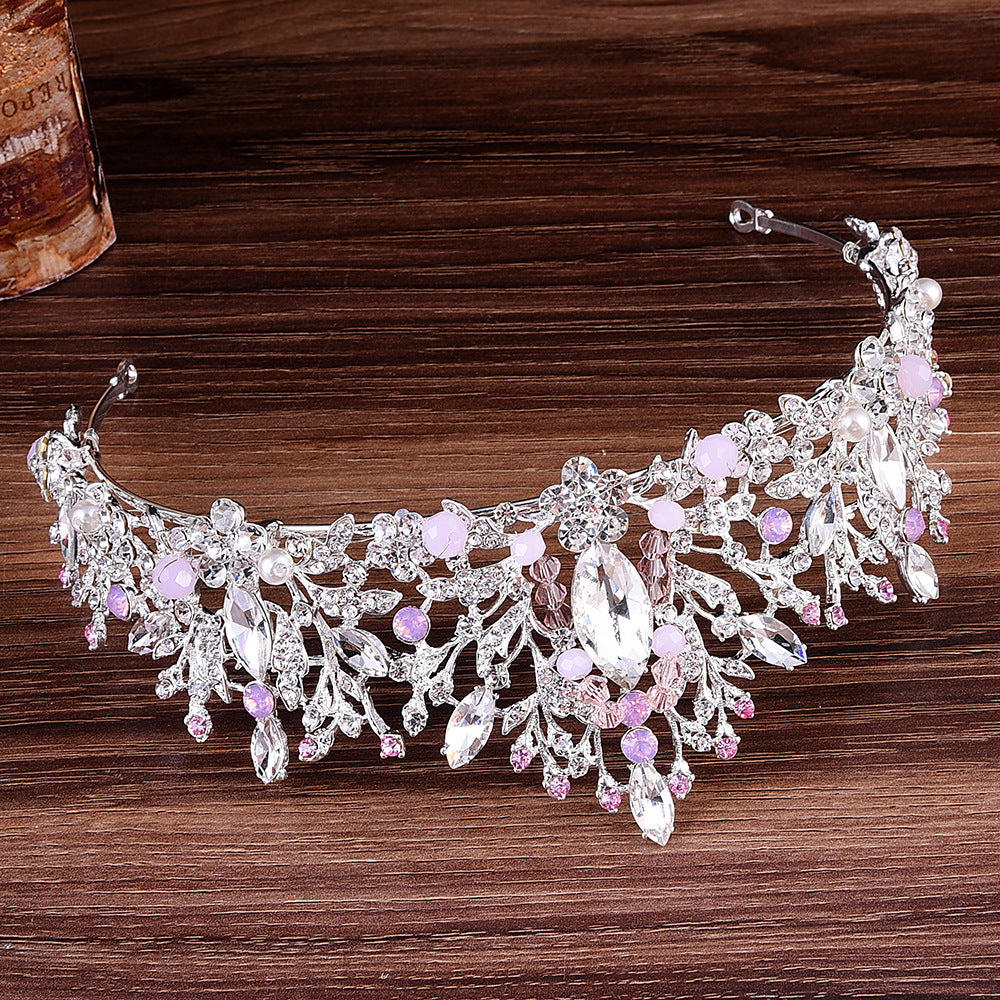 Crystal Beaded Bridal Crown Headband