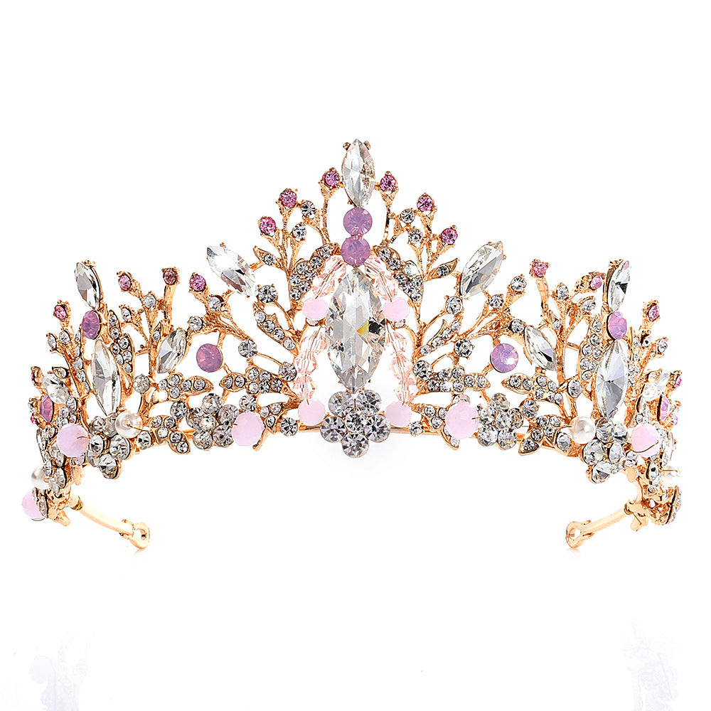 Crystal Beaded Bridal Crown Headband