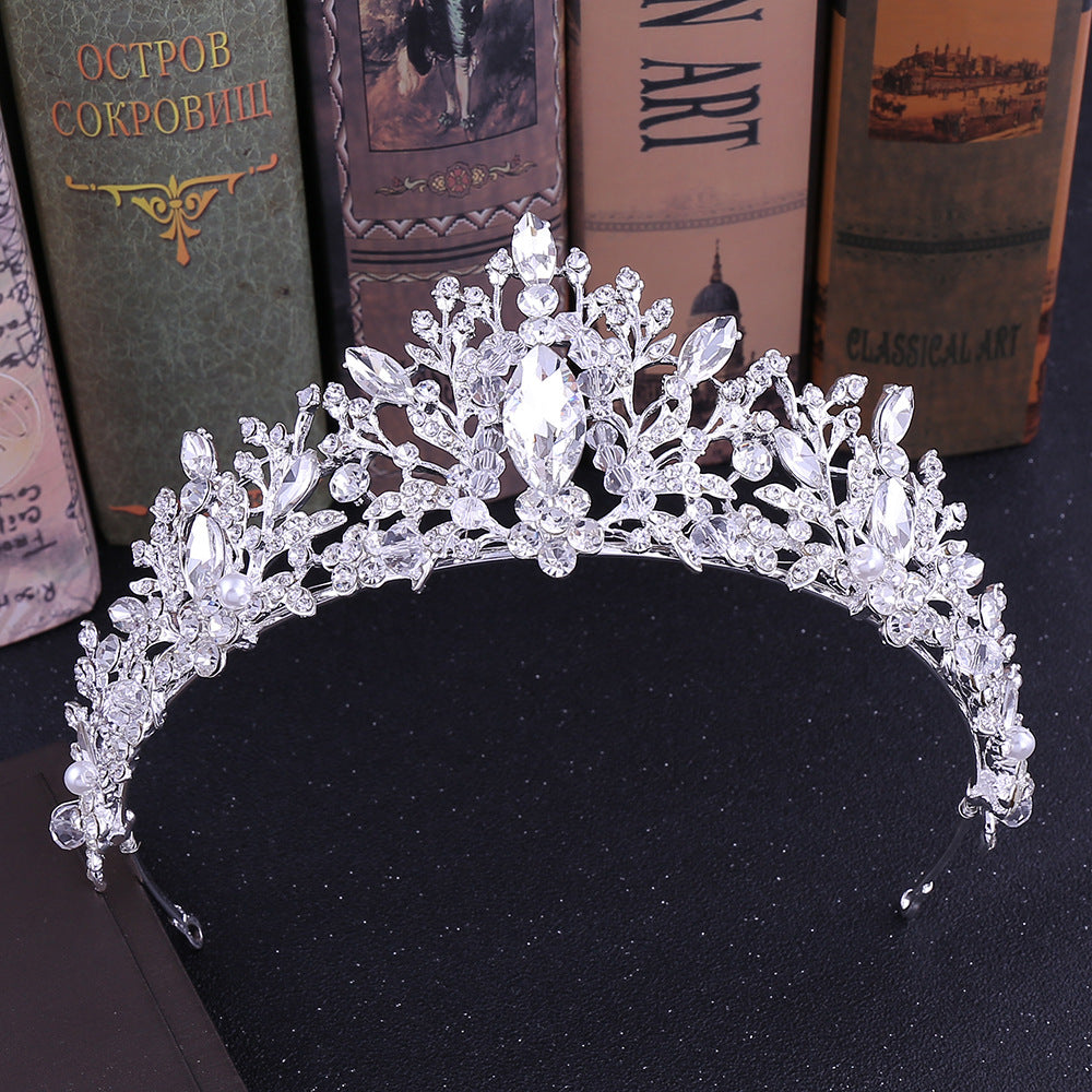 Crystal Beaded Bridal Crown Headband