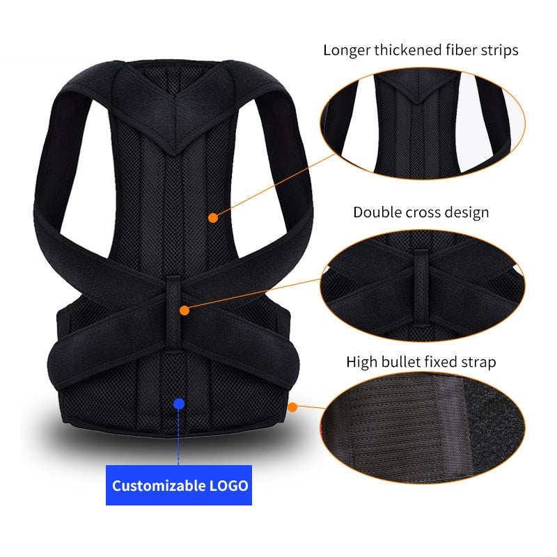 Unisex Posture Correction Belt - Adjustable Back Support Brace