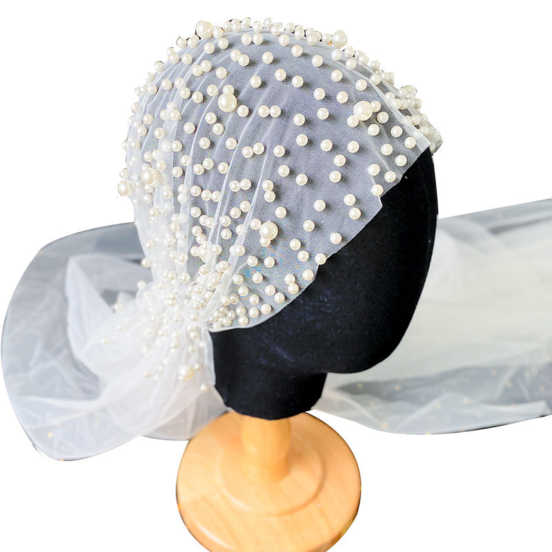 Handmade Beaded Bridal Hairband Wide Headband Wedding Accessories