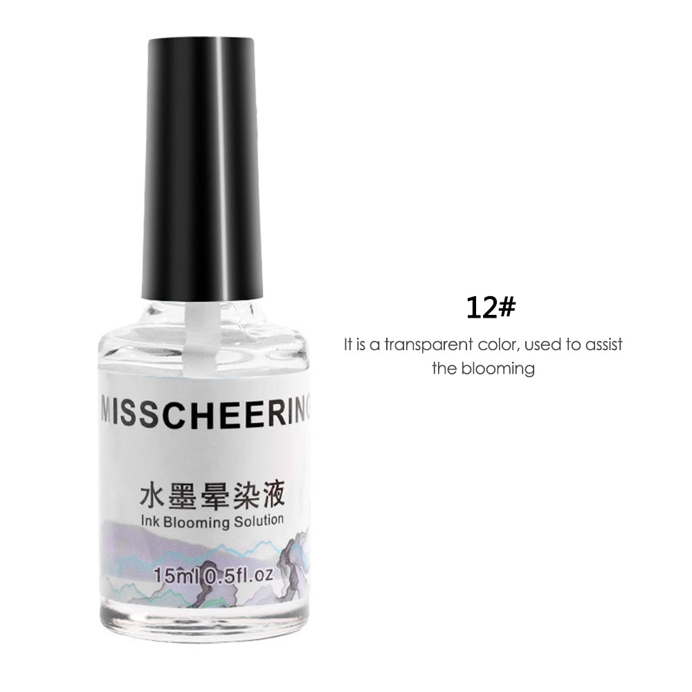 Watercolor Nail Polish Gel Varnish Set - Gradient Marble Art, Multiple Colors