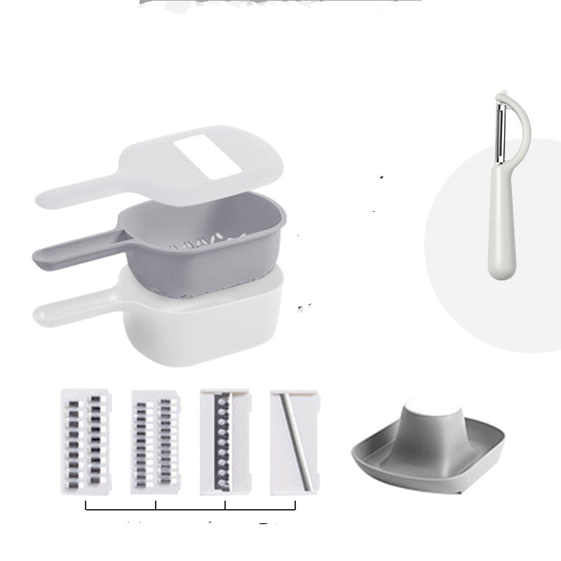 Multi-Function Vegetable Slicer and Food Processor for Kitchen - Pink Set