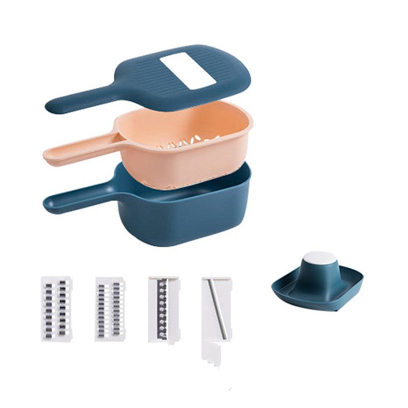 Multi-Function Vegetable Slicer and Food Processor for Kitchen - Pink Set