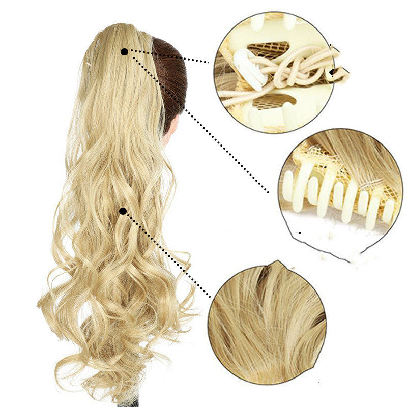 Clip-On Wavy Ponytail Hair Extension - Synthetic Claw