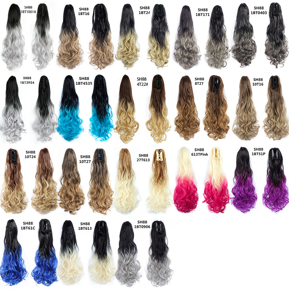 Clip-On Wavy Ponytail Hair Extension - Synthetic Claw