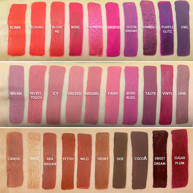 Matte Lip Gloss with Velvet Finish - Hydrating Lip Makeup, 7ml