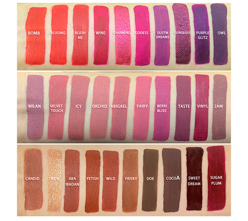 Matte Lip Gloss with Velvet Finish - Hydrating Lip Makeup, 7ml