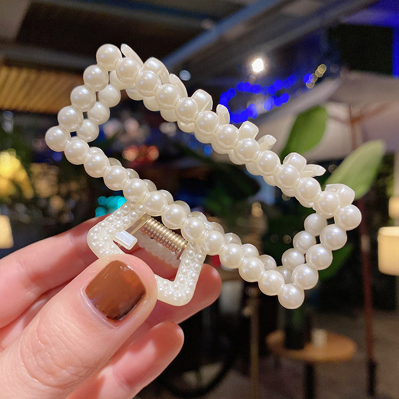 Elegant Pearl Hairpin Set for Women - Geometric & Cross Styles, Multiple Colors