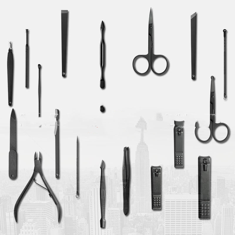 18-Piece Nail Clipper Set - Stainless Steel