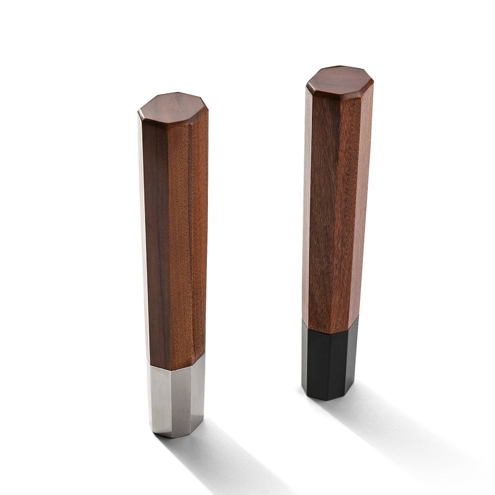 Barbecue Fork Handle with Wooden Rosewood & Ebony Dual-Color Handle