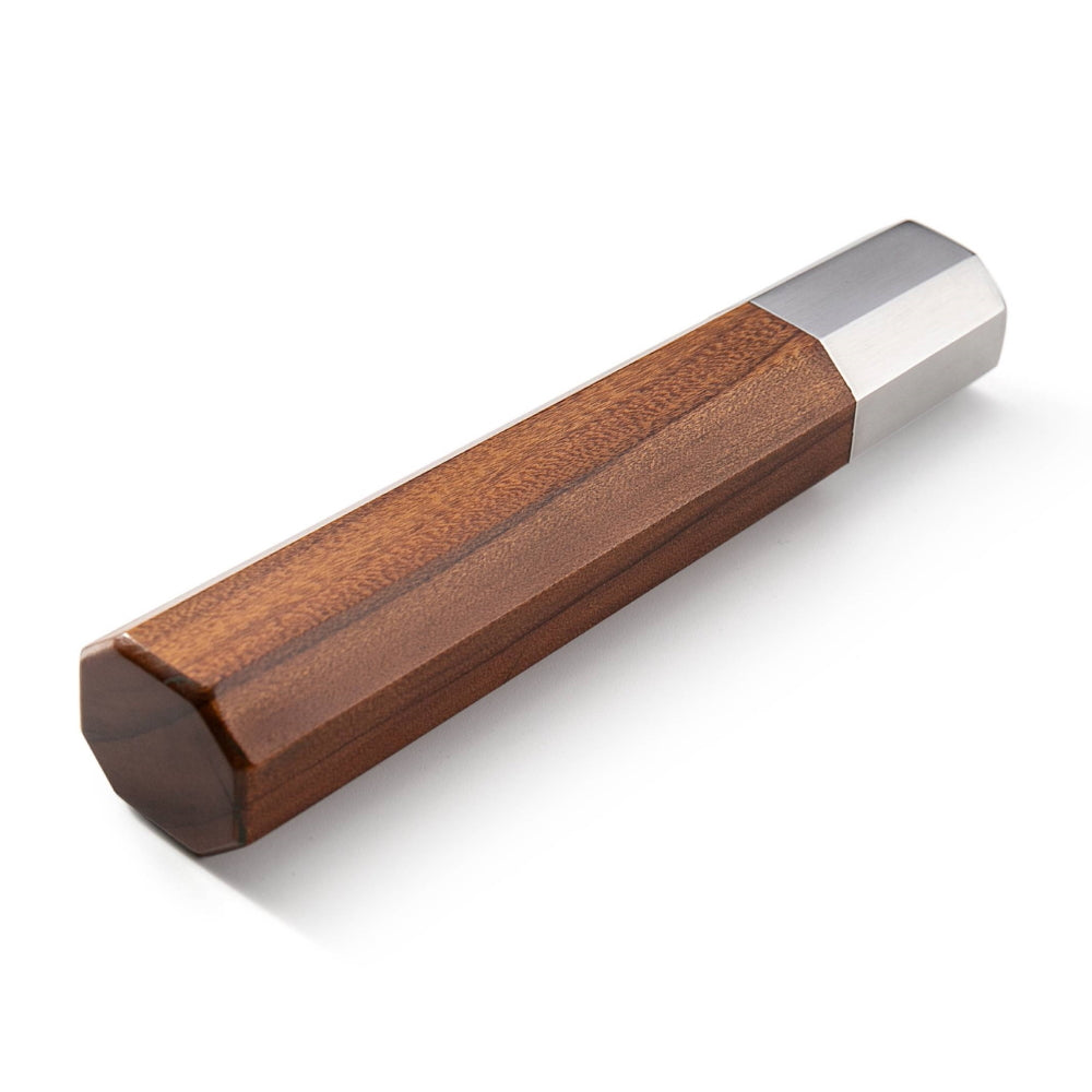 Barbecue Fork Handle with Wooden Rosewood & Ebony Dual-Color Handle