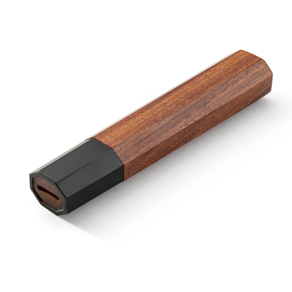 Barbecue Fork Handle with Wooden Rosewood & Ebony Dual-Color Handle