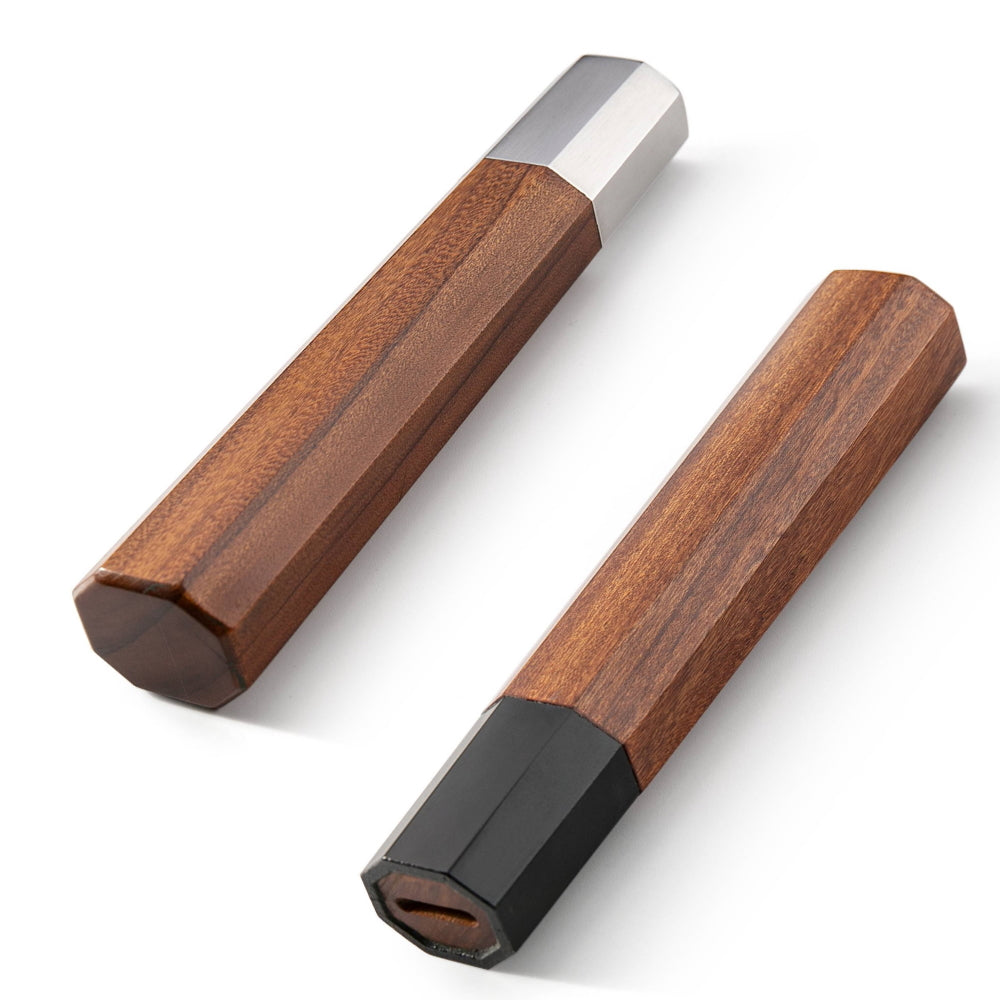 Barbecue Fork Handle with Wooden Rosewood & Ebony Dual-Color Handle