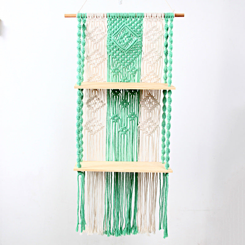 Bohemian Cotton Tapestry Wall Shelf Modern Home Decor 50x100cm