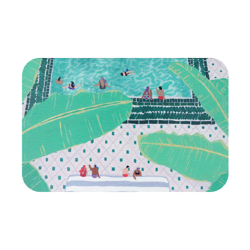 Quick-Drying Absorbent Bath Mat for Home & Bathroom Use - Diatomite