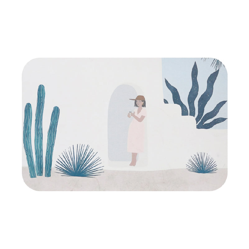 Quick-Drying Absorbent Bath Mat for Home & Bathroom Use - Diatomite