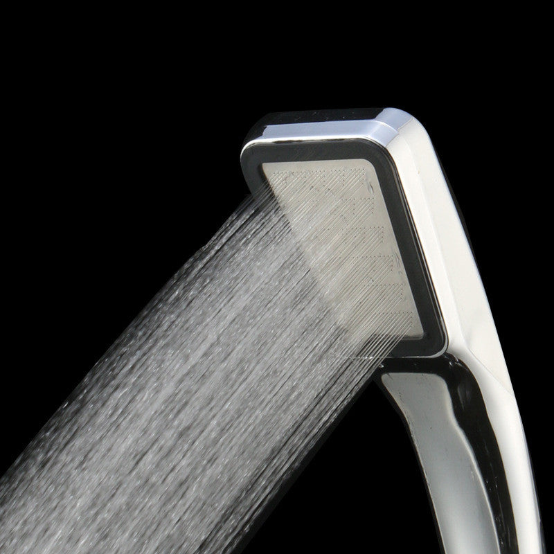 300 Hole Pressurized Square Shower Head with Multiple Color Options, Water Saving