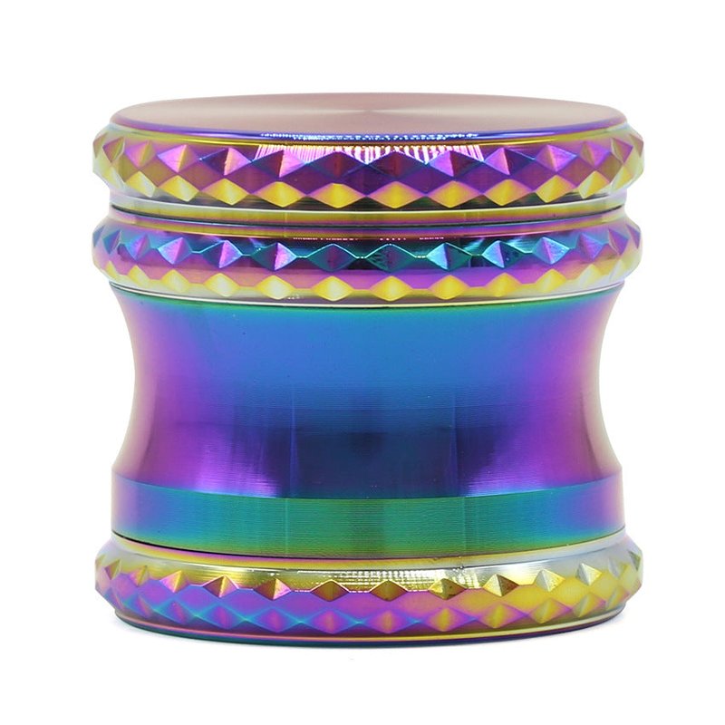 Colorful Smoke Grinder for Spices and Herbs - Diamond Pattern, Windproof