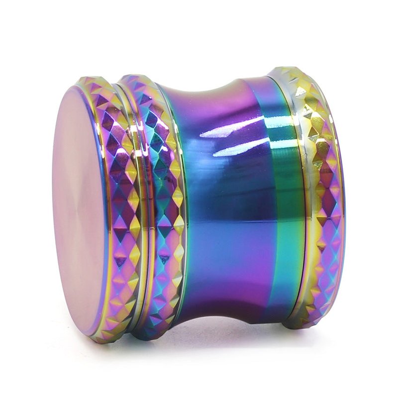Colorful Smoke Grinder for Spices and Herbs - Diamond Pattern, Windproof
