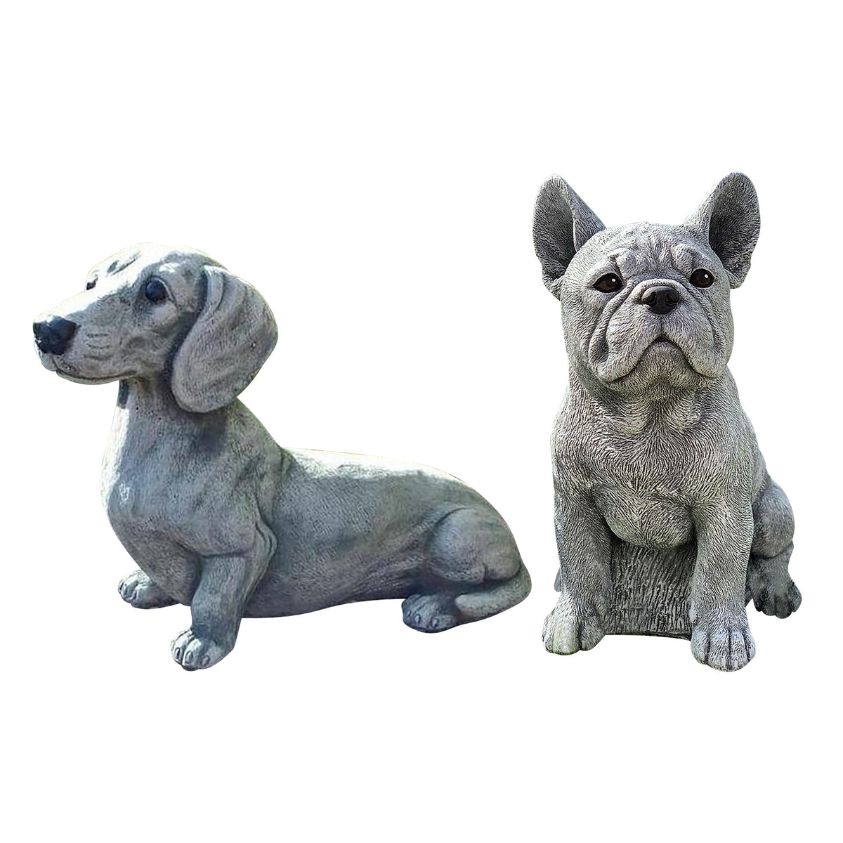 Garden Dog Ornaments Resin Dog Decor for Yard & Garden, Modern Animal Sculpture