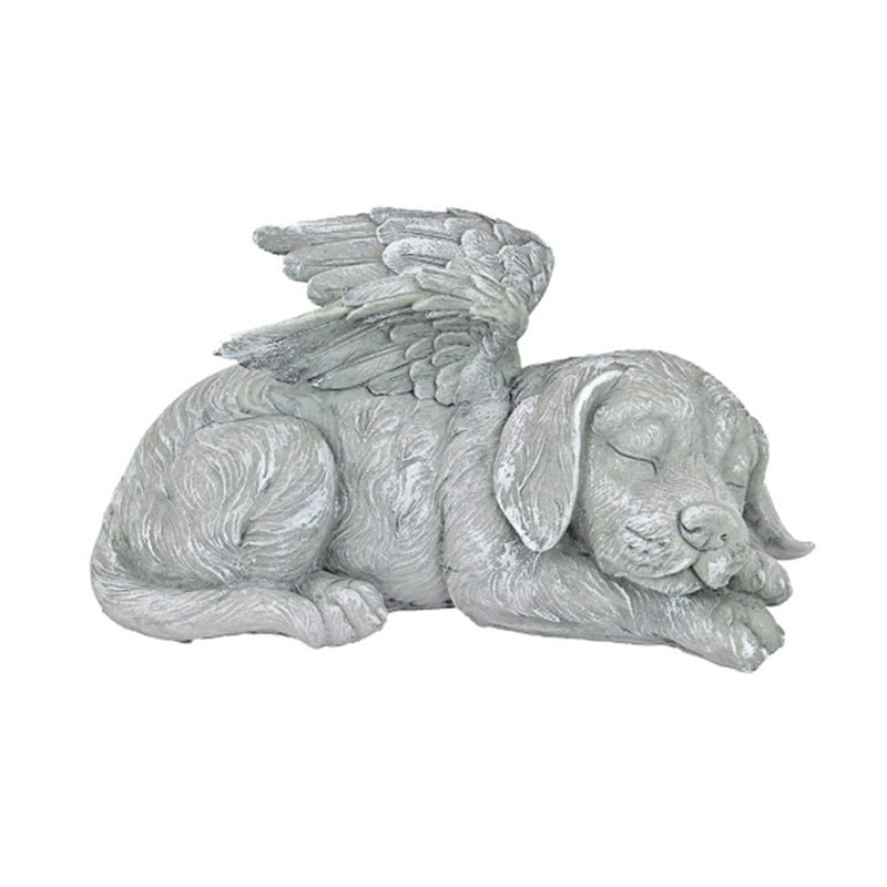 Angel Pet Memorial Grave Marker Statue for Dogs and Cats - Home Garden Decor