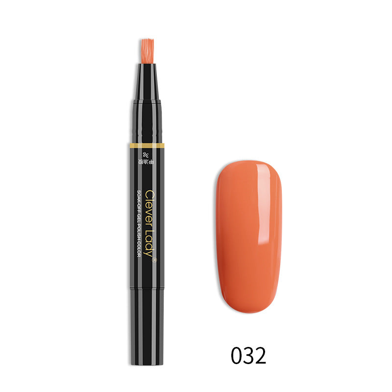 One-Step Nail Glue Pen - 3-in-1 Liquid Nail Polish & Adhesive for Manicure