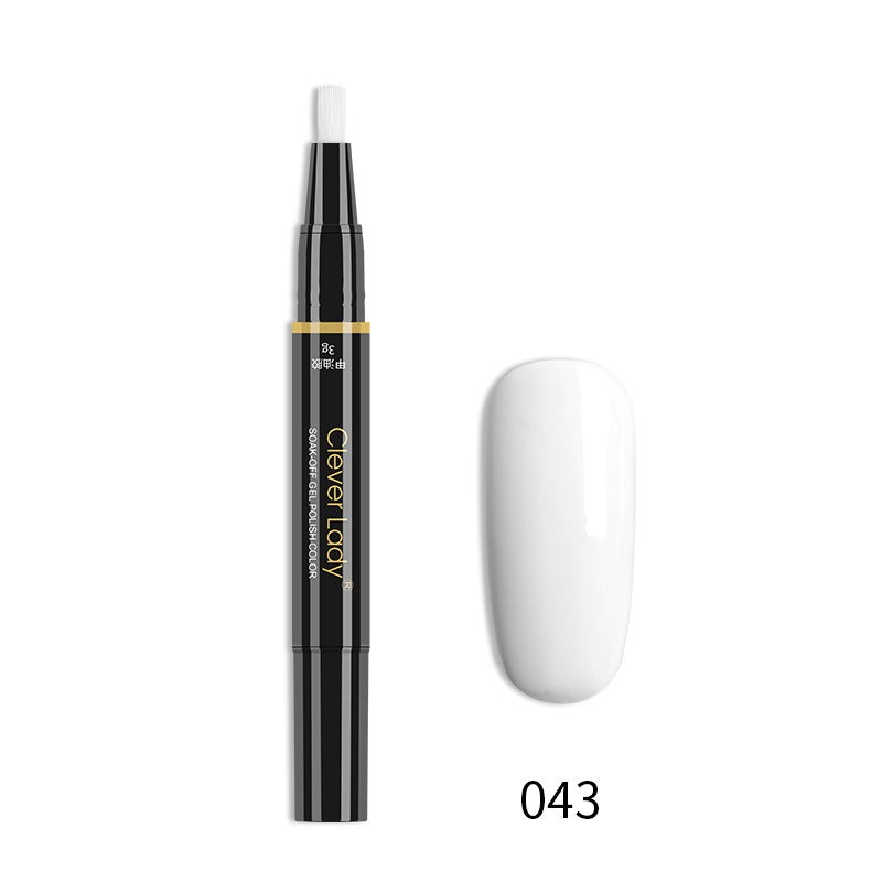 One-Step Nail Glue Pen - 3-in-1 Liquid Nail Polish & Adhesive for Manicure
