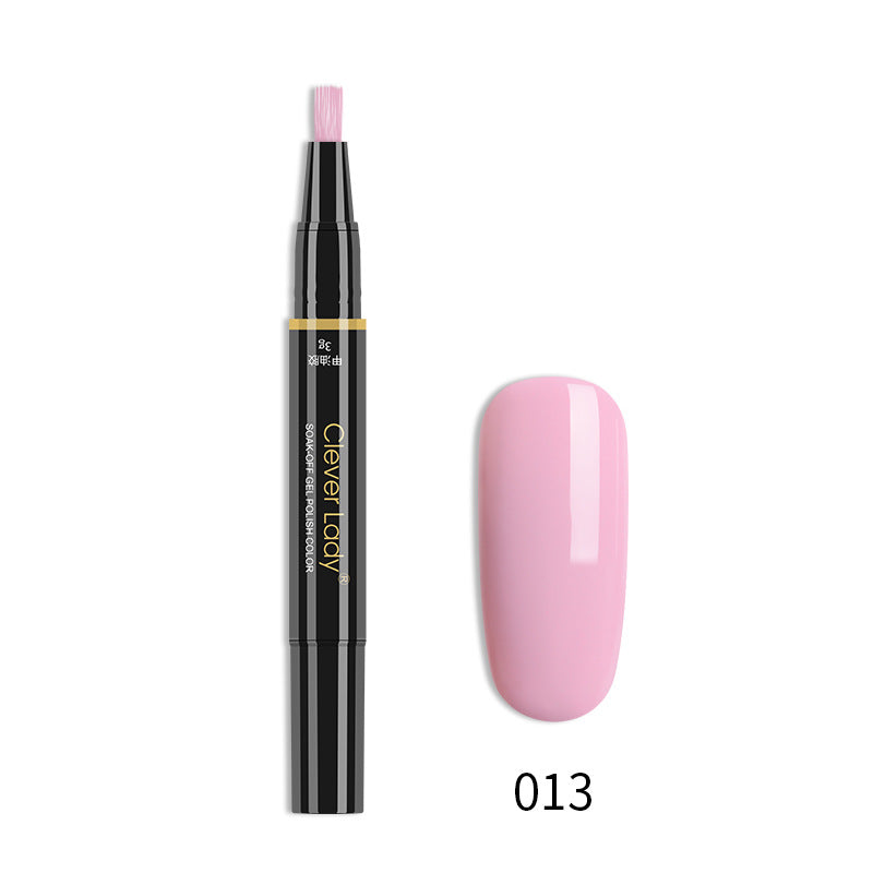 One-Step Nail Glue Pen - 3-in-1 Liquid Nail Polish & Adhesive for Manicure