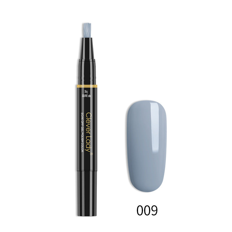 One-Step Nail Glue Pen - 3-in-1 Liquid Nail Polish & Adhesive for Manicure