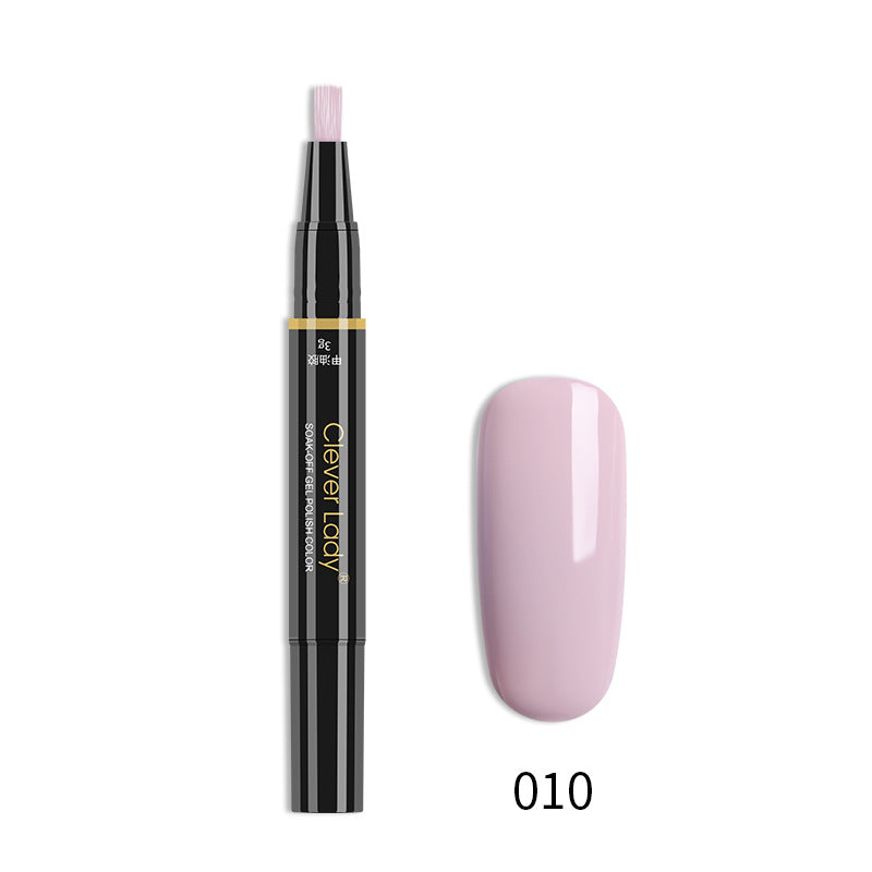 One-Step Nail Glue Pen - 3-in-1 Liquid Nail Polish & Adhesive for Manicure