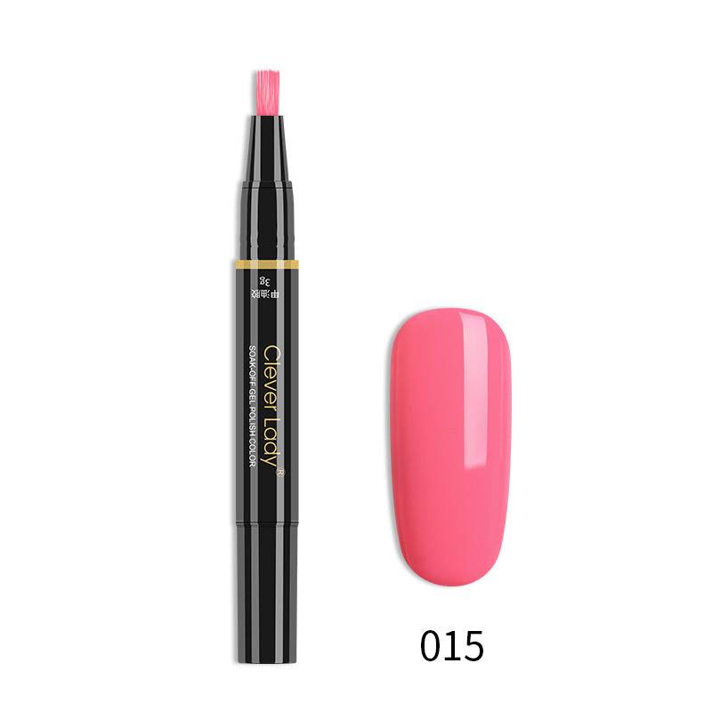 One-Step Nail Glue Pen - 3-in-1 Liquid Nail Polish & Adhesive for Manicure