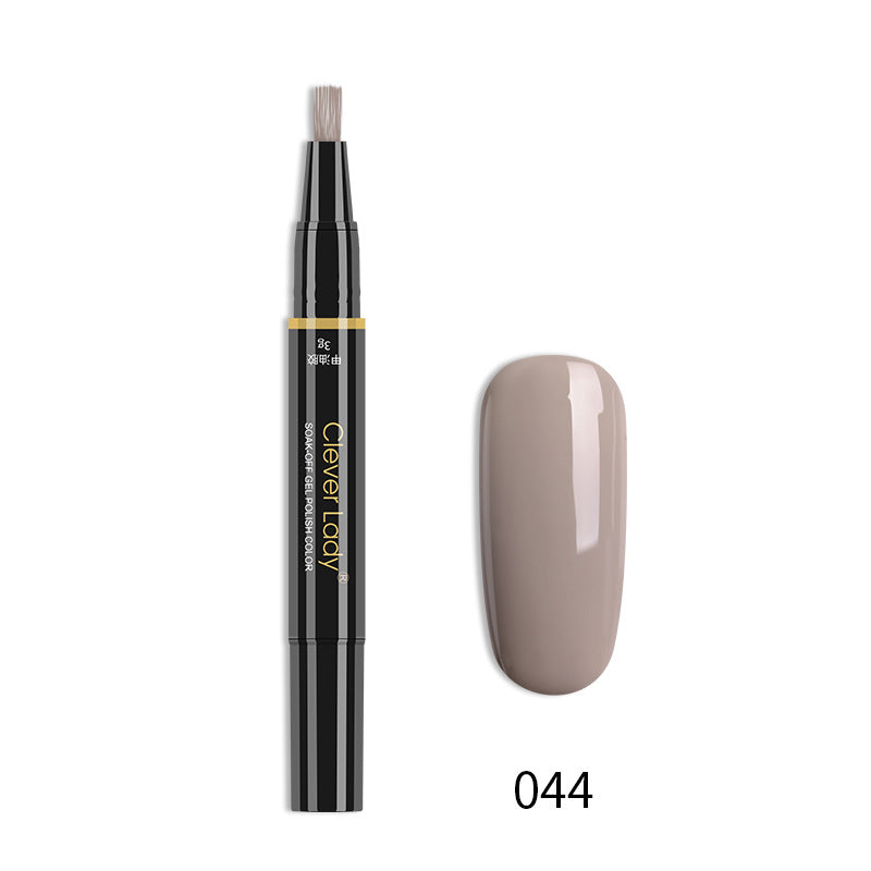 One-Step Nail Glue Pen - 3-in-1 Liquid Nail Polish & Adhesive for Manicure