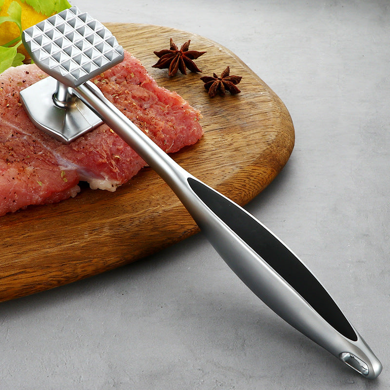 Kitchen Meat Hammer Zinc Alloy Cooking Tool - Silver