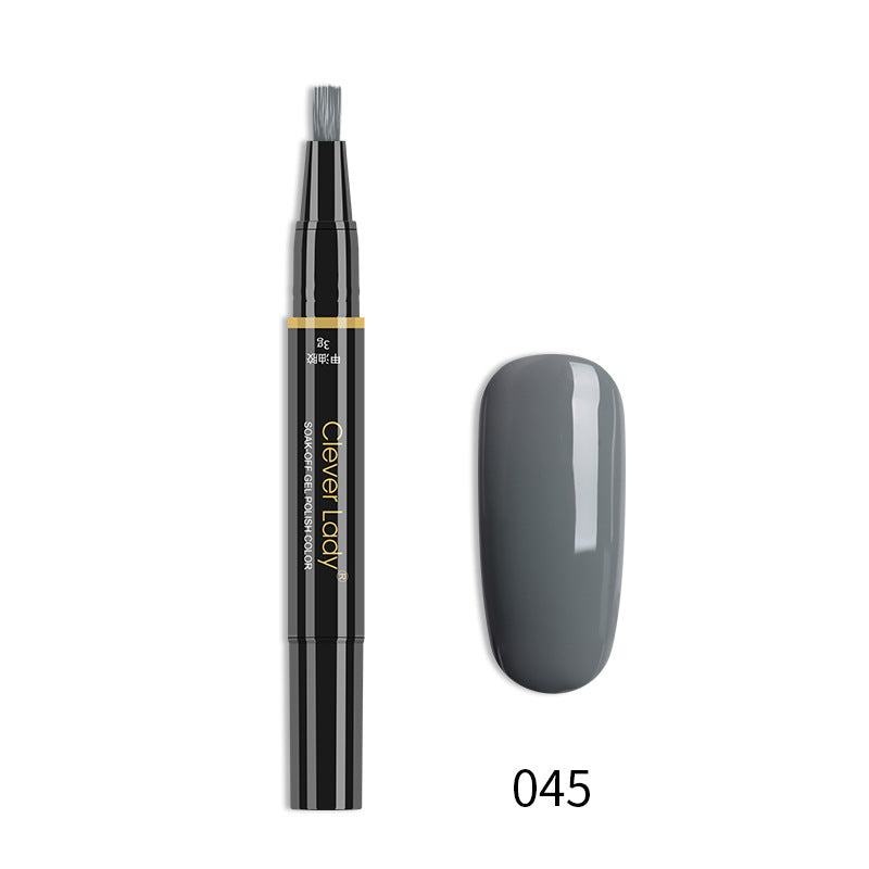 One-Step Nail Glue Pen - 3-in-1 Liquid Nail Polish & Adhesive for Manicure