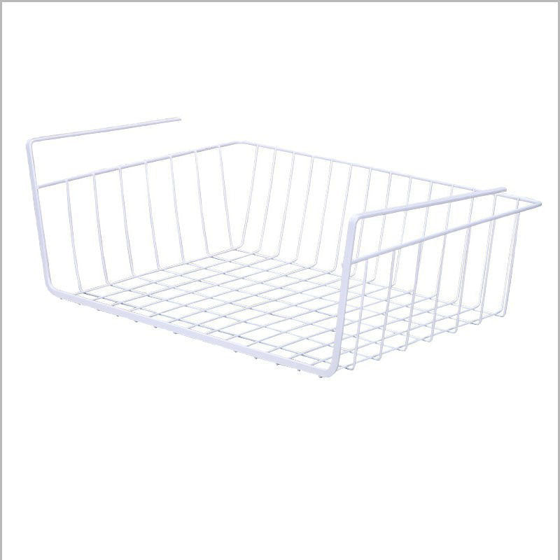 Perforation-Free Hanging Basket with Multi-Layer Stackable Storage Rack for Kitchen
