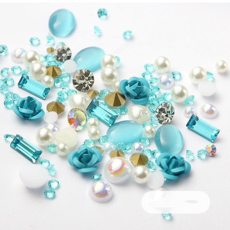 Diamond Nail Art Rhinestones Mix Set for DIY Manicure & Glitter Decorations
