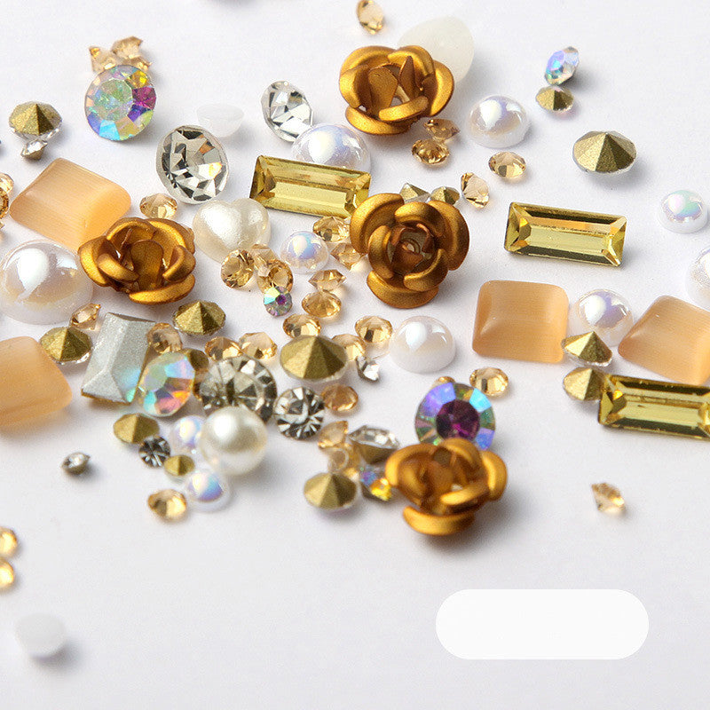 Diamond Nail Art Rhinestones Mix Set for DIY Manicure & Glitter Decorations
